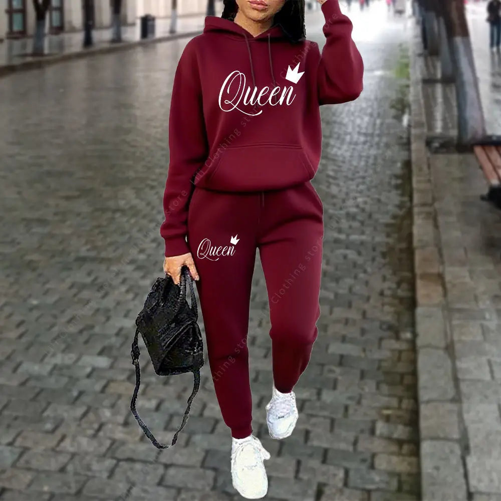 Women's Hoodies 2pcs Suit Tracksuit