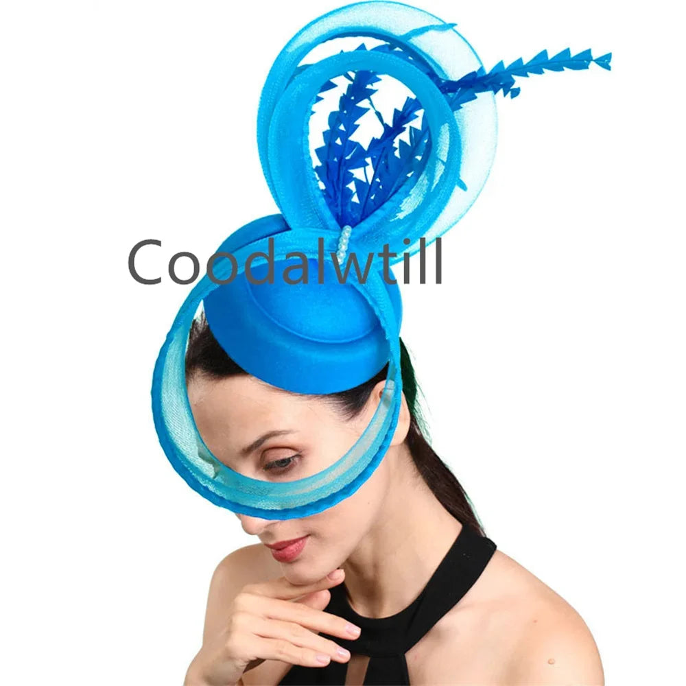 Women Cocktail Church Veils Pillbox Cap Fascinator Hat Accessories Elegant Ladies Femme Party Dinner Chapeau Cap Bride Headwear