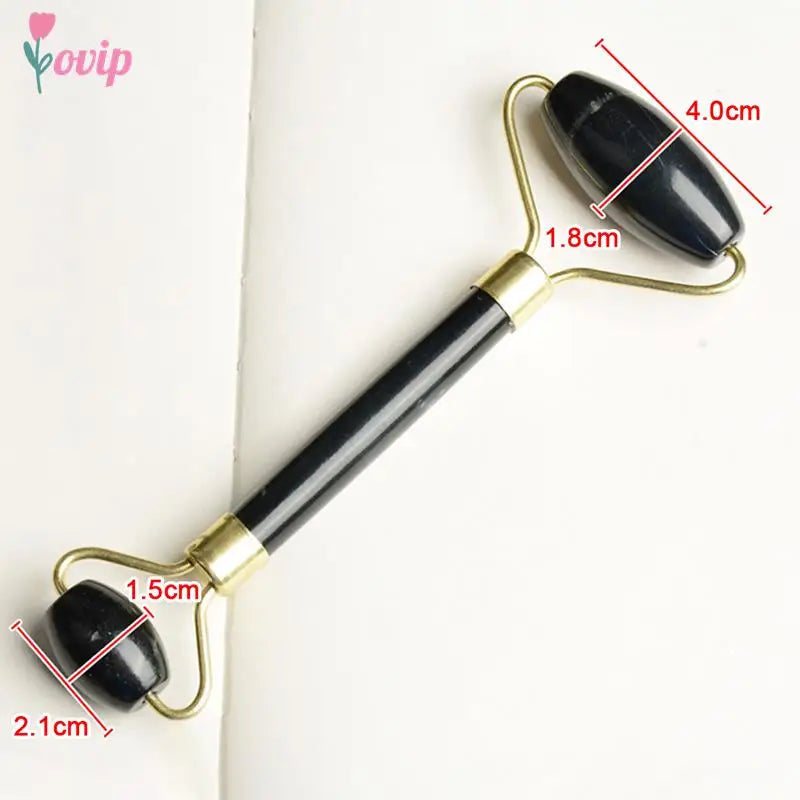 Natural Jade Facial Massage Roller | Anti-Wrinkle Face Slimming Beauty Tool | HotTrendyPicks