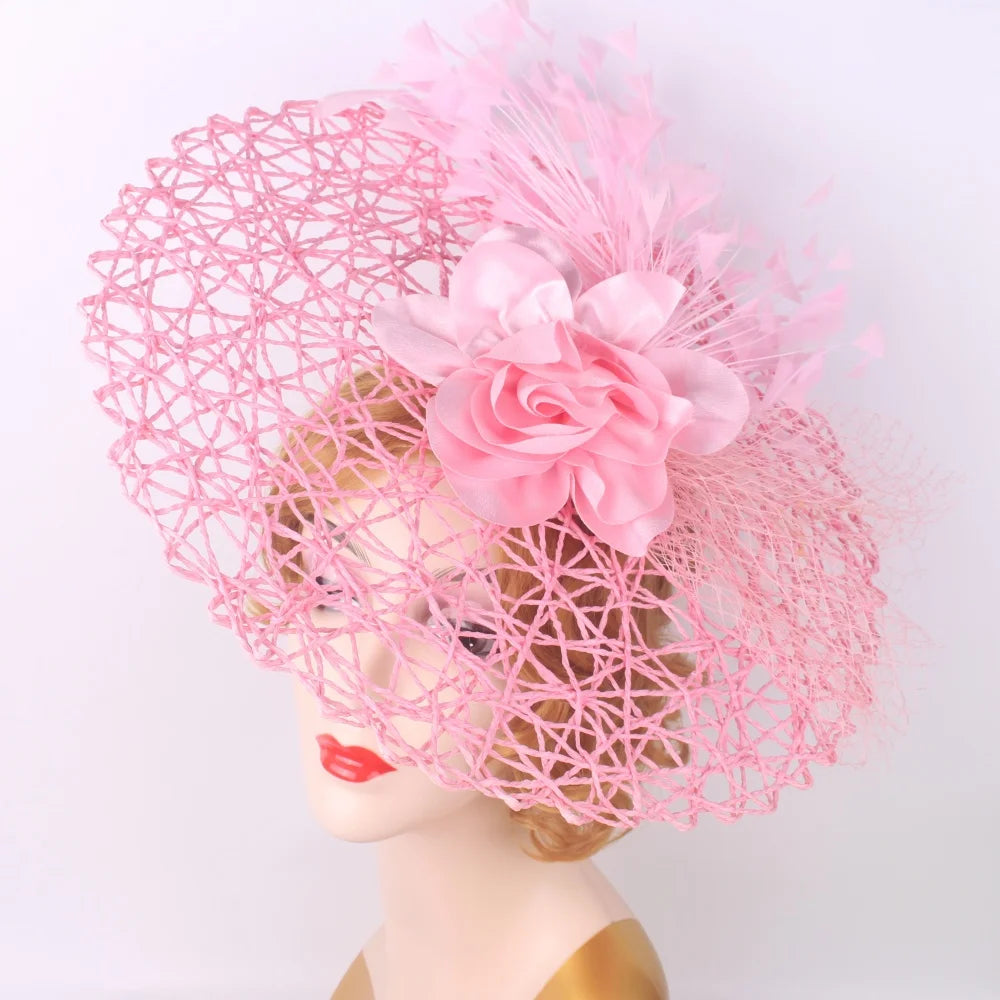 Serre-tête bibi floral – Chapeau pillbox de mariée et de cérémonie