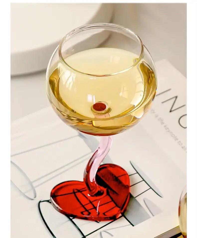 Multicoloured Twisted Glass Goblet | Champagne Cocktail Wine Cup Barwa…