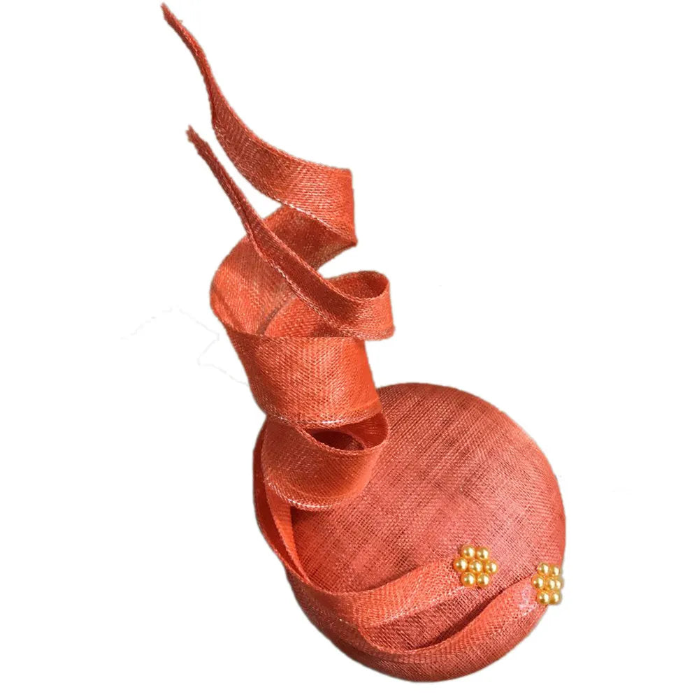 Sinamay Fascinator Hat | 4-Layer Millinery Headpiece for Occasions