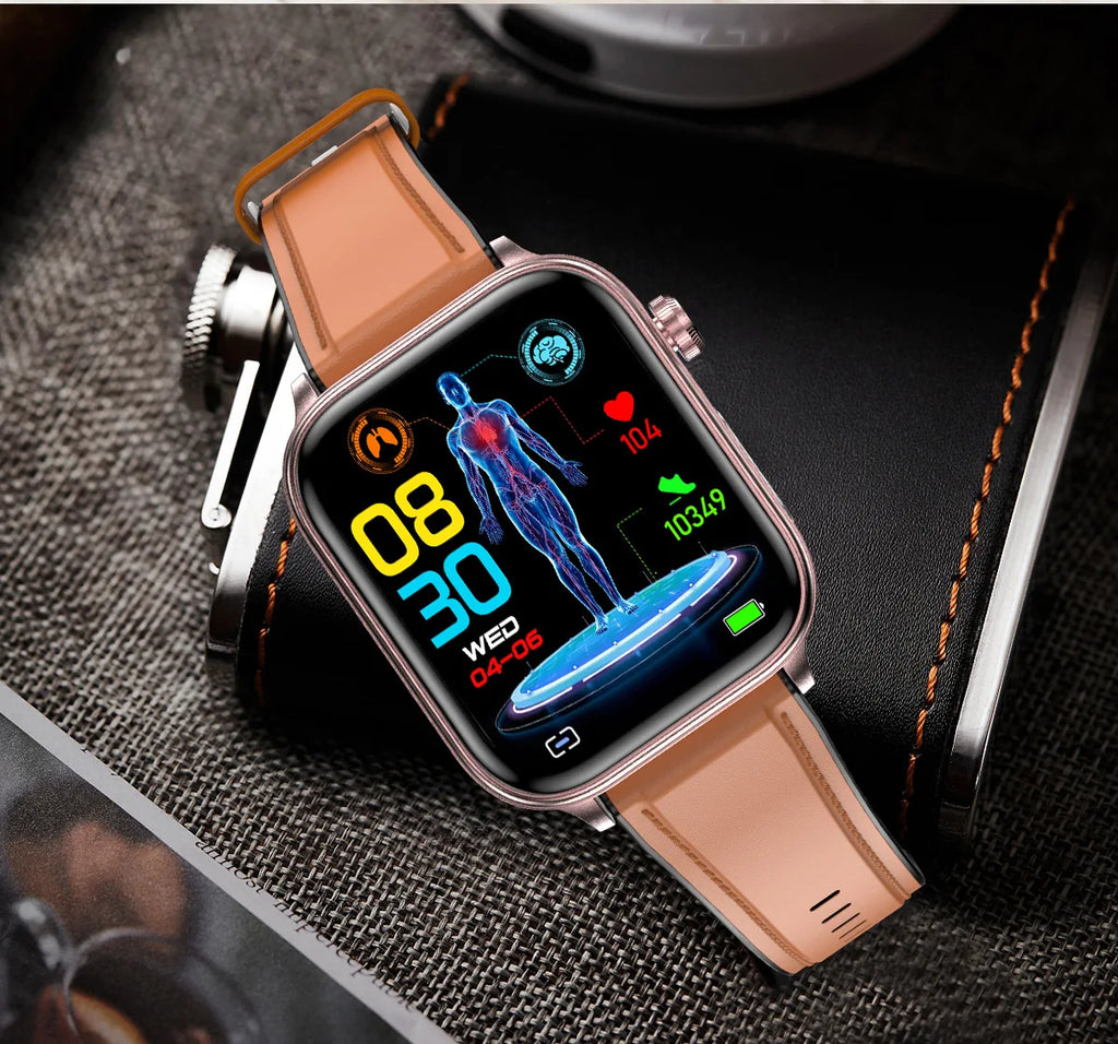 2025 AI Health Smartwatch | ECG+PPG Blood Lipids Uric Acid Body Composition | Men
