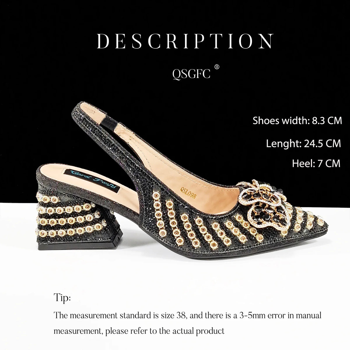 2026 New Arrival Italian-Inspired Champange Rhinestone Pointed Toe Women’s High Heels with Matching Handbag Set Elegant Wedding