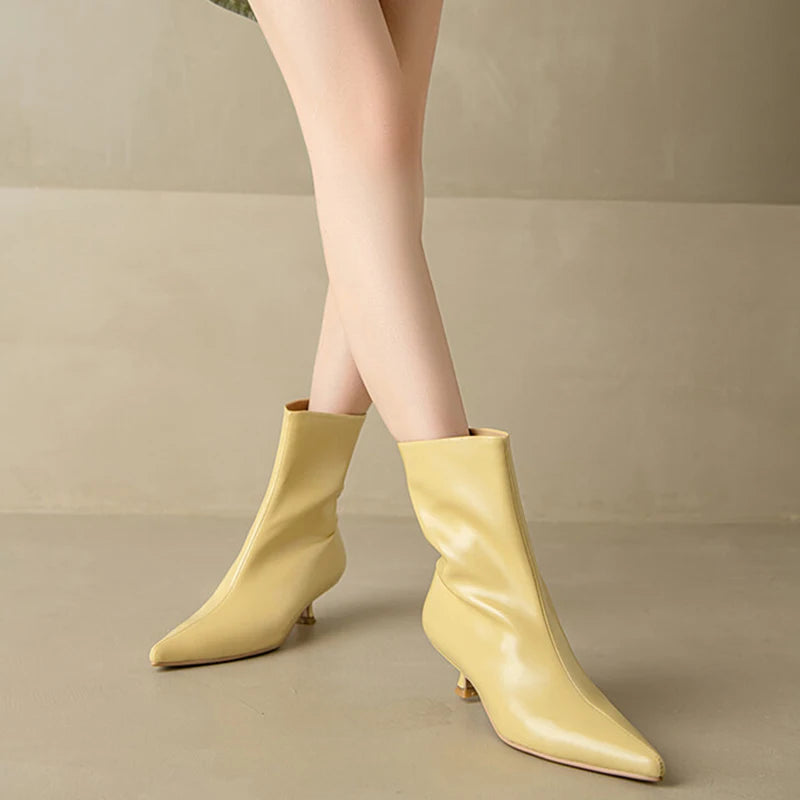 Women's Real Leather Ankle Boots