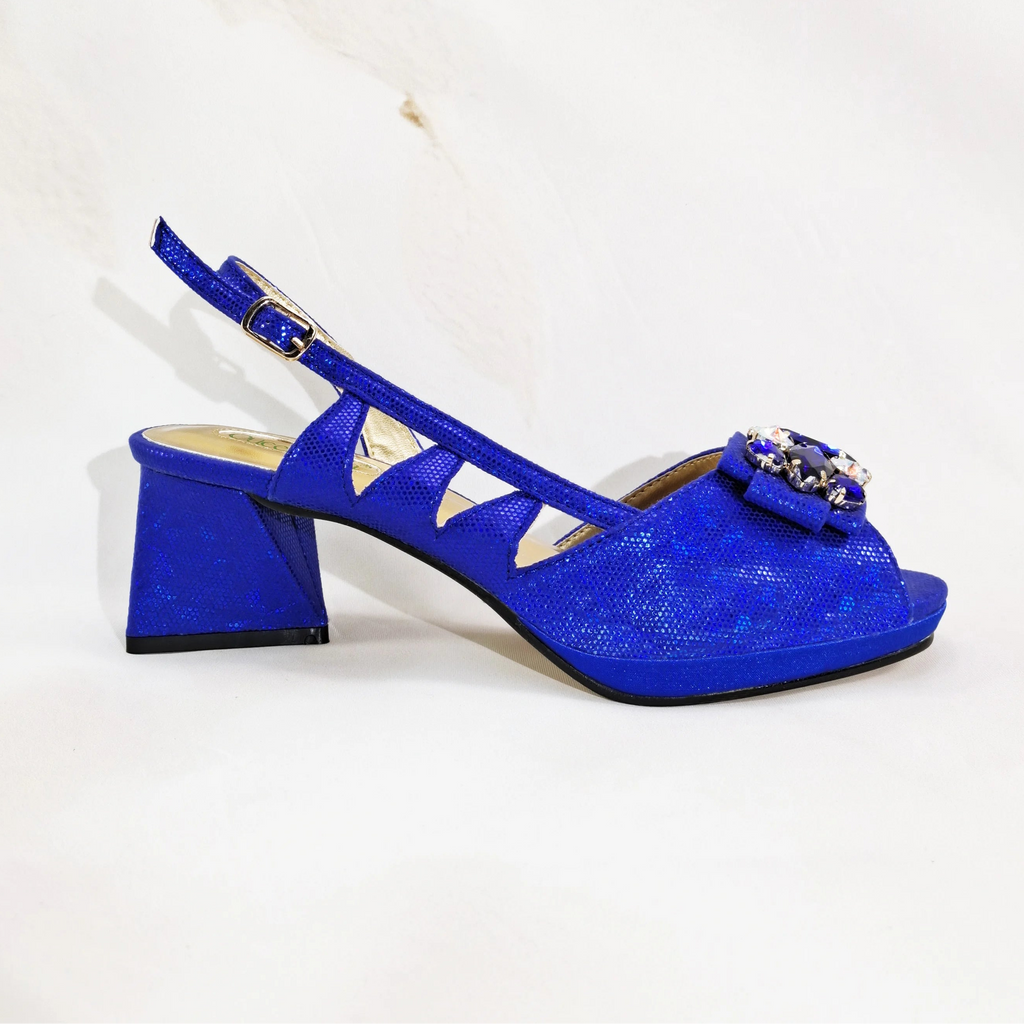New-Season Peep Toe Ladies Elegant Coral Color Diamond-Embellished High Heels Italian-Designed Shoe and Handbag Set