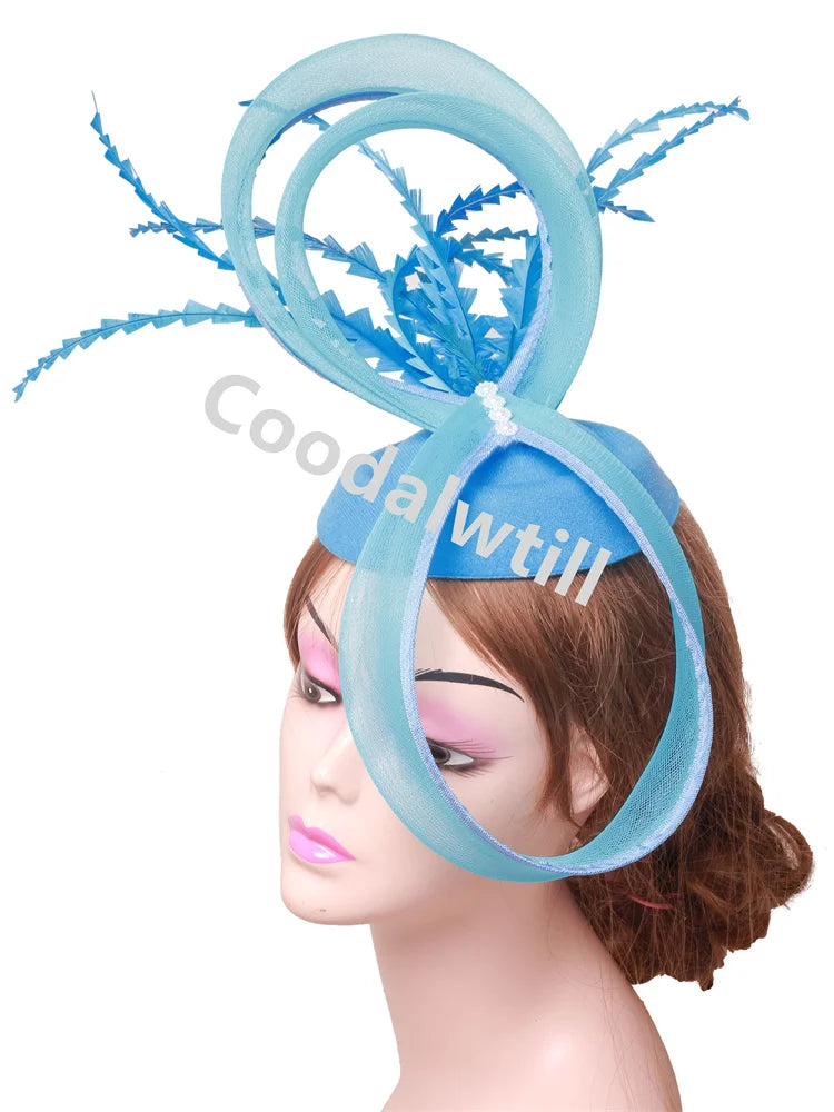 Pillbox Cap Fascinator with Veil | Elegant Church, Cocktail & Bridal Hat