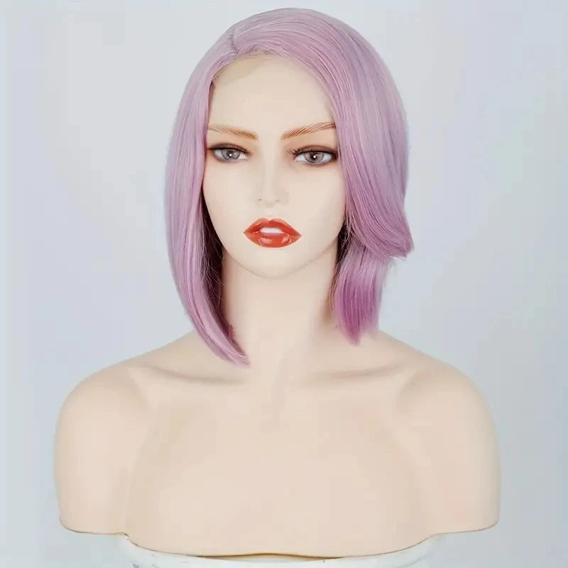 Lavender Purple Shoulder- Wig | Straight Synthetic Heat-Resistant | Women