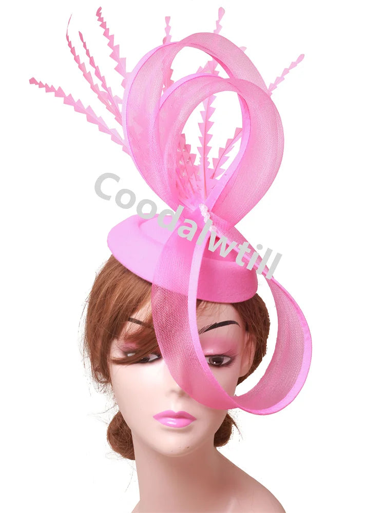 Pillbox Cap Fascinator with Veil | Elegant Church, Cocktail & Bridal Hat