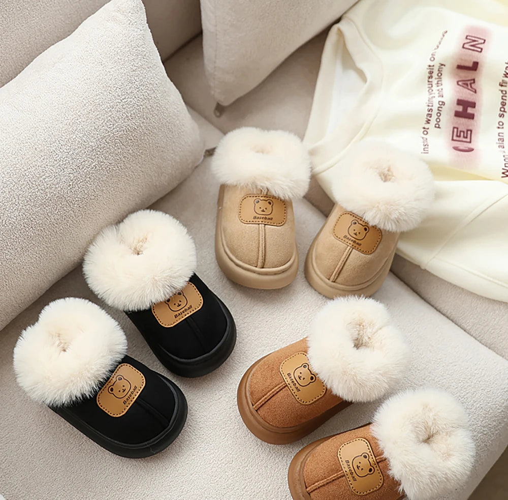 Toddler Snow Boots | Faux Fur Warm Slip-On with Anti-Slip Sole (1–3 Years)