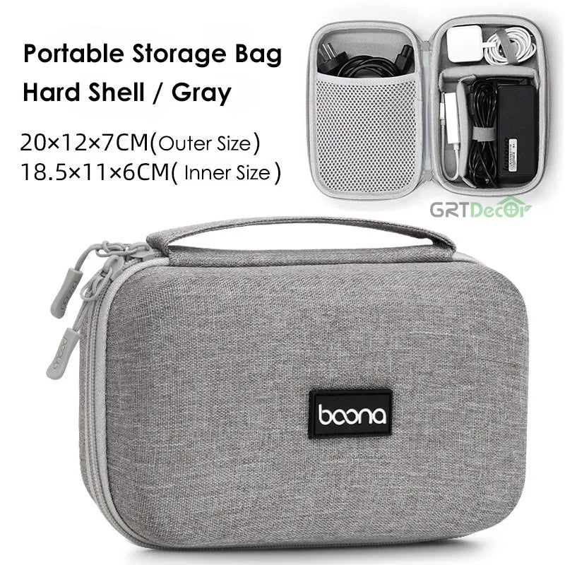 Sac de rangement HardDigital | Organiseur de voyage pour câbles, chargeurs et écouteurs | HotTrendyPicks