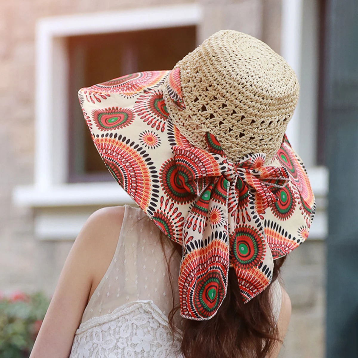 Reversible Wide Brim Sun Hat | UV Protection & Printed Design