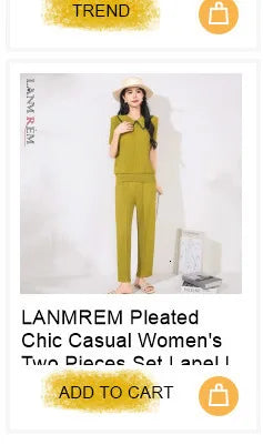 LANMREM Niche New Pleated Women's Two Pieces Set Round Collar Long Sleeve Irregular Patchwork T-shirt And Fishtail Skirt 2DB5114