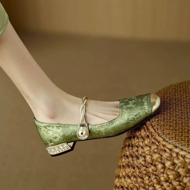 2026 Hot Sale Women's Versatile French Style Shallow Mouth Single Shoes Casual Lightweight Mary Jane Shoes