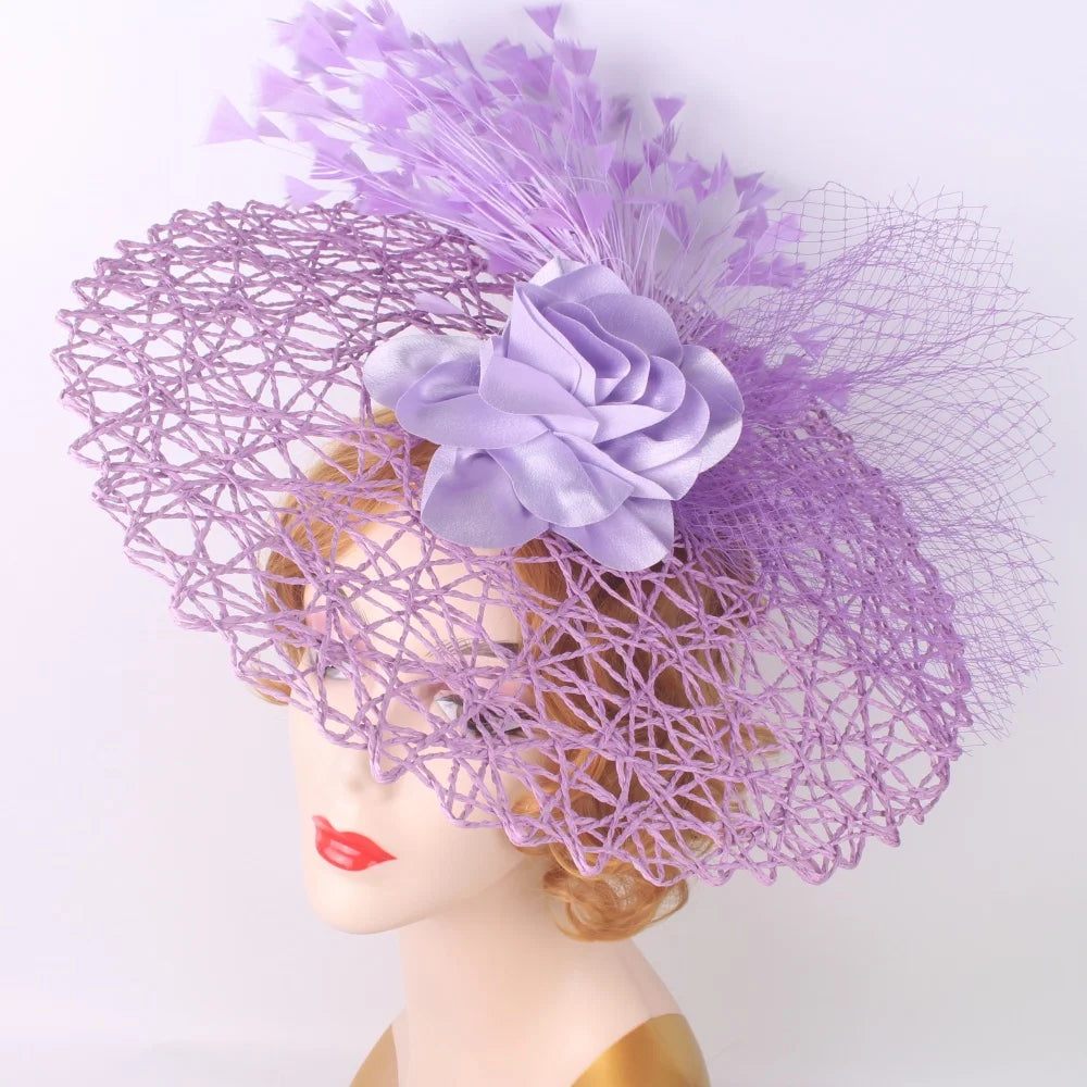 Serre-tête bibi floral – Chapeau pillbox de mariée et de cérémonie