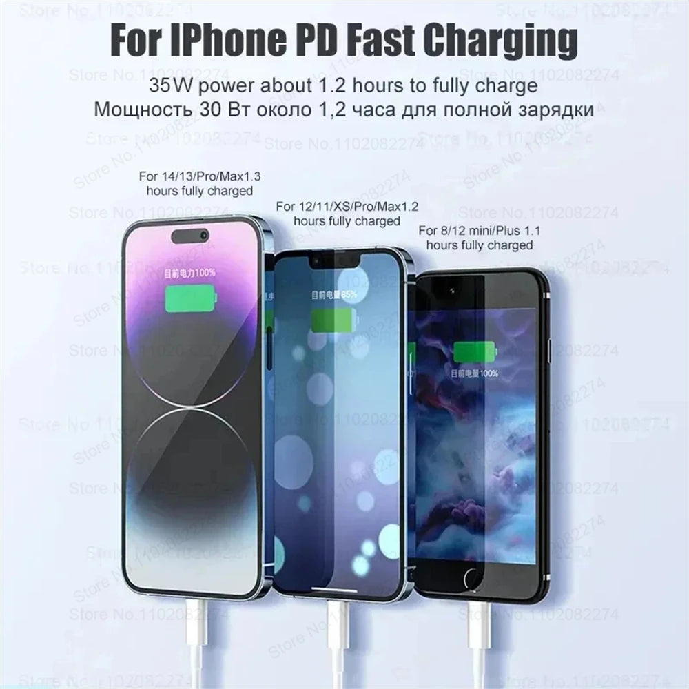 1-3 PCS PD 35W USB Cable for iPhone 16 15 14 13 12 11 Pro Max Plus XR XS Fast Charging USB C Charger Cable Date Wire Accessories