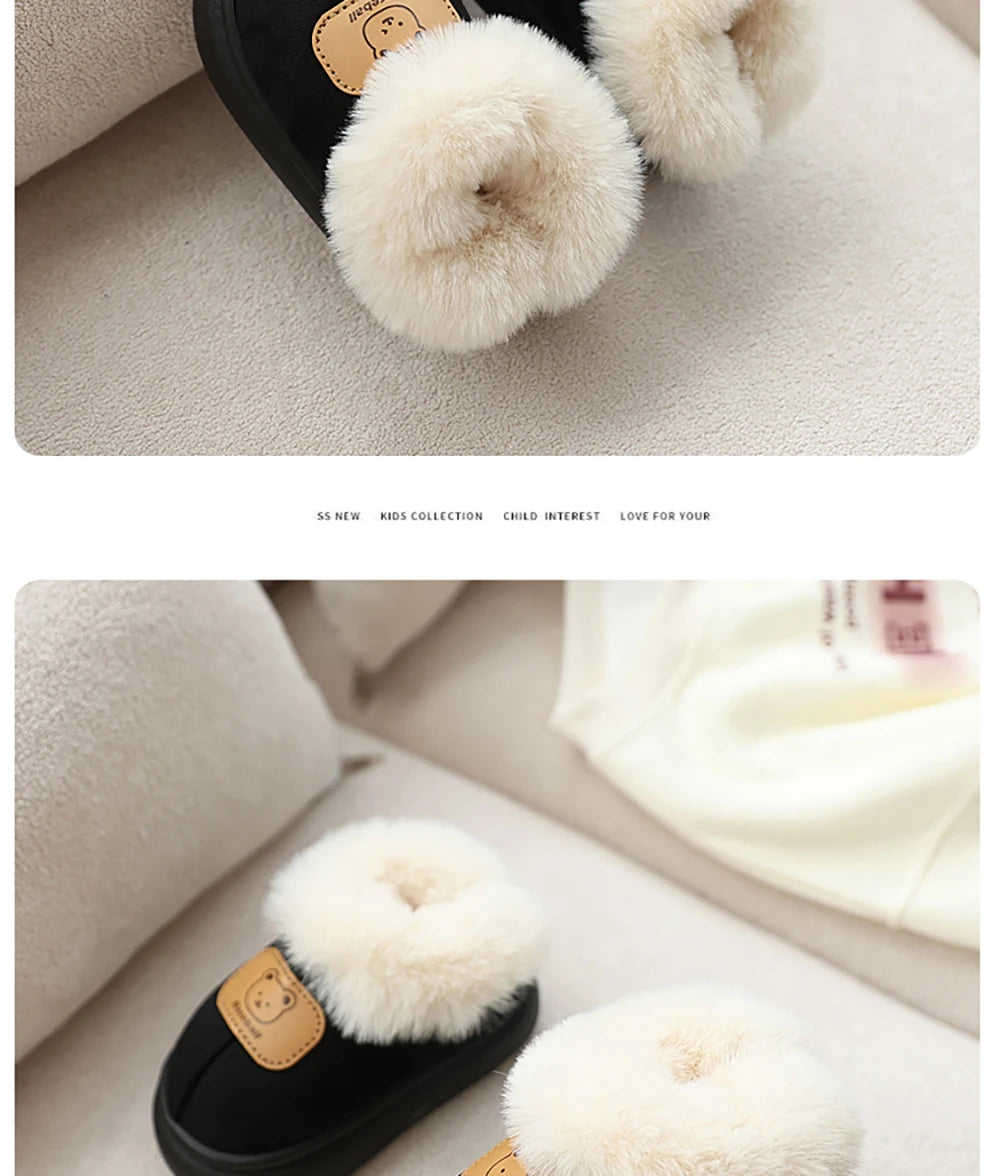 Toddler Snow Boots | Faux Fur Warm Slip-On with Anti-Slip Sole (1–3 Years)