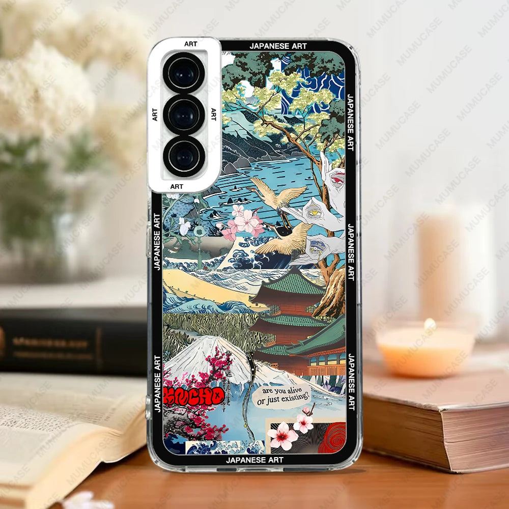 Samsung Galaxy Phone Case – Japanese Art Print TPU Cover