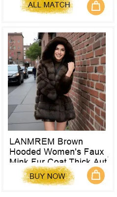 LANMREM Trendy Women's Faux Fur Coat Printed Colorful Furry Coats Autumn Winter Chic Suit Collar Thick Long Overcoat 2DB5840