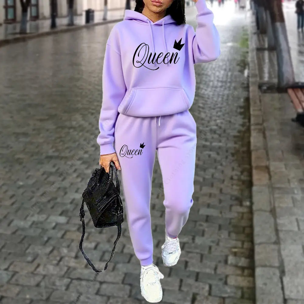 Women's Hoodies 2pcs Suit Tracksuit
