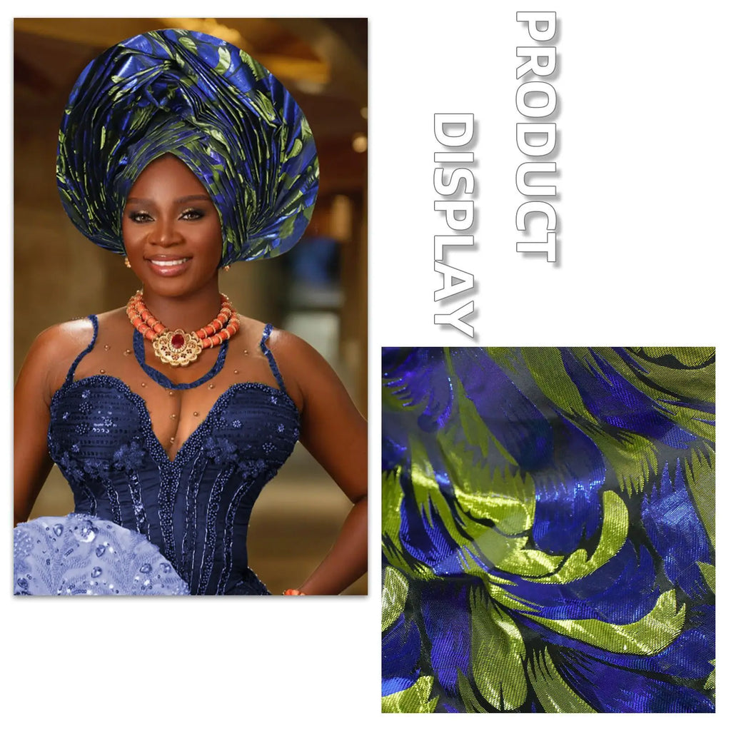 African Autogele Gele Headtie | Ready-to-Wear Women's Turban Cap for Weddings & Parties | AvantBah