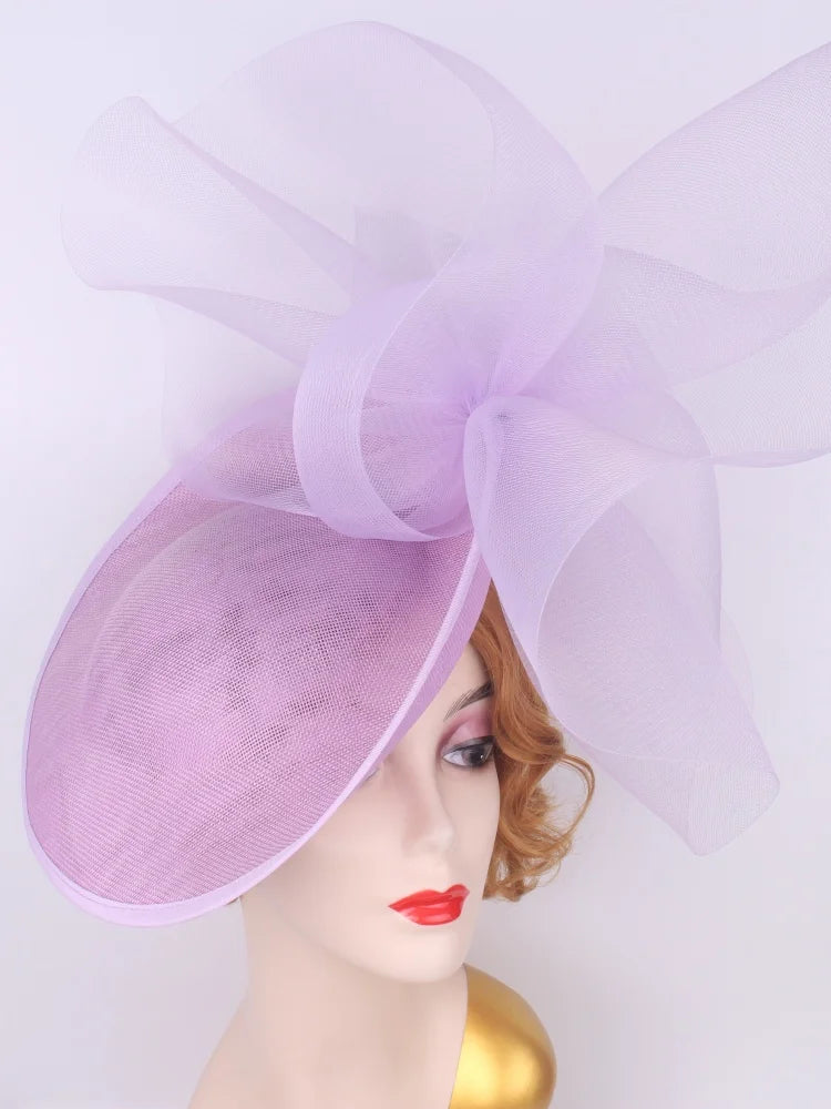 Elegant Wedding Mesh Flower Fascinator Hat for Women Tea Party Headpiece Royal Ascot