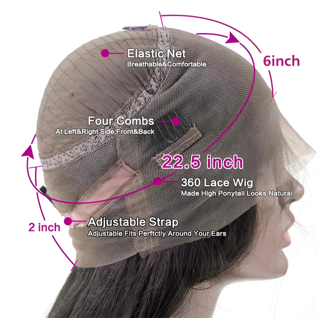 360 Full Lace Body Wave Human Hair Wig for Woman Pre Plucked Natural Color 13x6 13x4 HD Lace Frontal Loose Bouncy Glueless Wigs