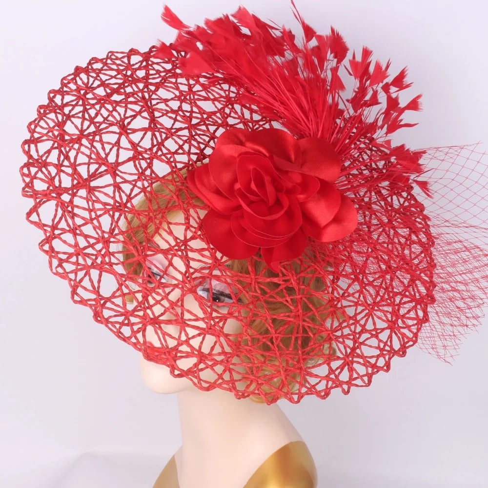 Serre-tête bibi floral – Chapeau pillbox de mariée et de cérémonie