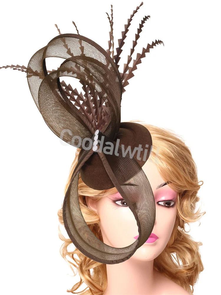 Vintage Feather Pillbox Fascinator | Elegant Occasion Headpiece