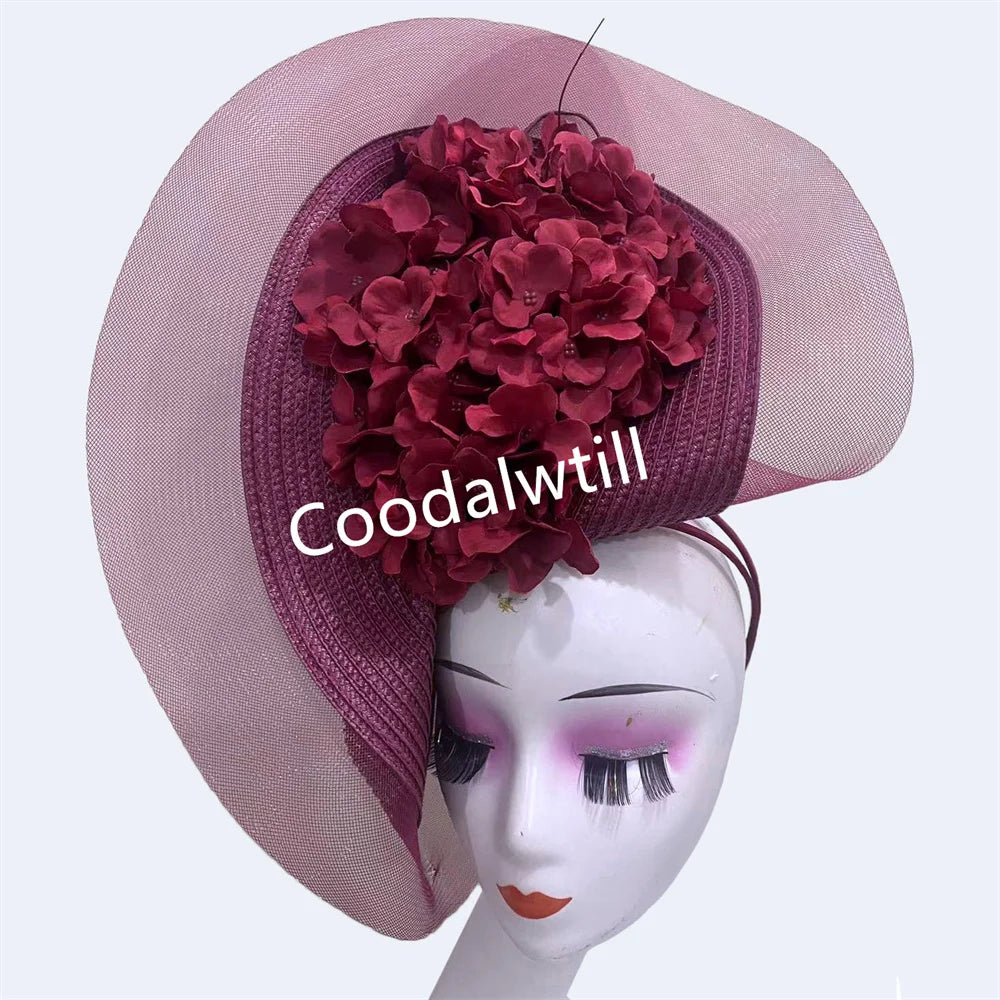Flower Pillbox Fascinator Hat | Elegant Wedding & Derby Headpiece