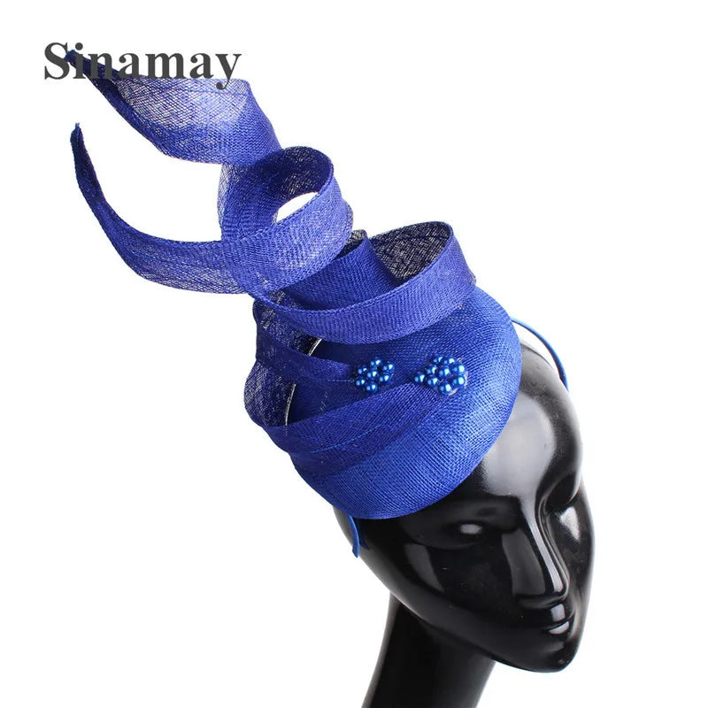 Sinamay Fascinator Hat | 4-Layer Millinery Headpiece for Occasions