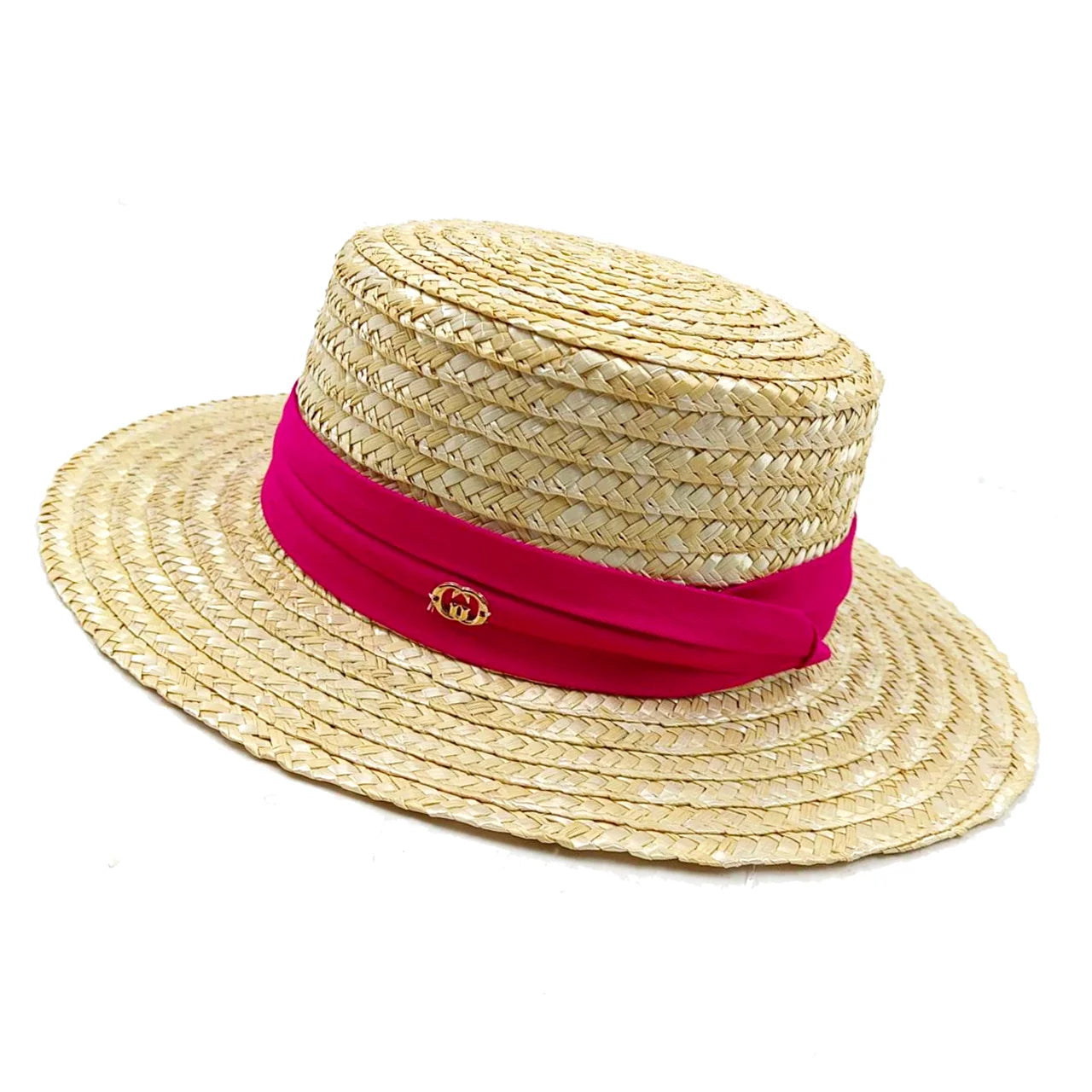 Women's Shiny Straw Sun Hat | Hepburn Style Beach Hat | AvantBah
