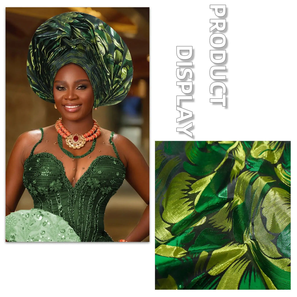 African Autogele Gele Headtie | Ready-to-Wear Women's Turban Cap for Weddings & Parties | AvantBah