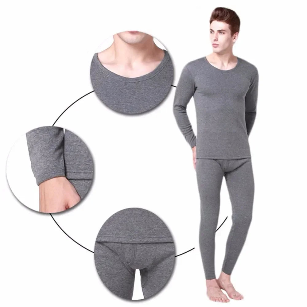 Men's Thermal Underwear Set | Thick Winter Long Johns Tops & Pants | HotTrendyPicks