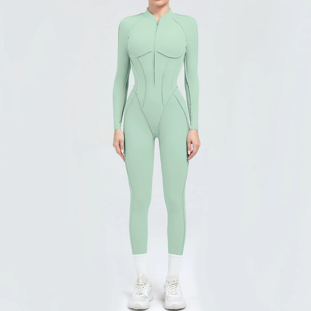 Women’s Sleeveless Yoga Jumpsuit with Open-Back Detail