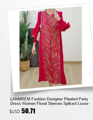 LANMREM Maxi Pleated Dress For Women Lapel Single Breasted Long Sleeves Color Block Tassel Hem Loose Chic Clothing Autumn 2R5928