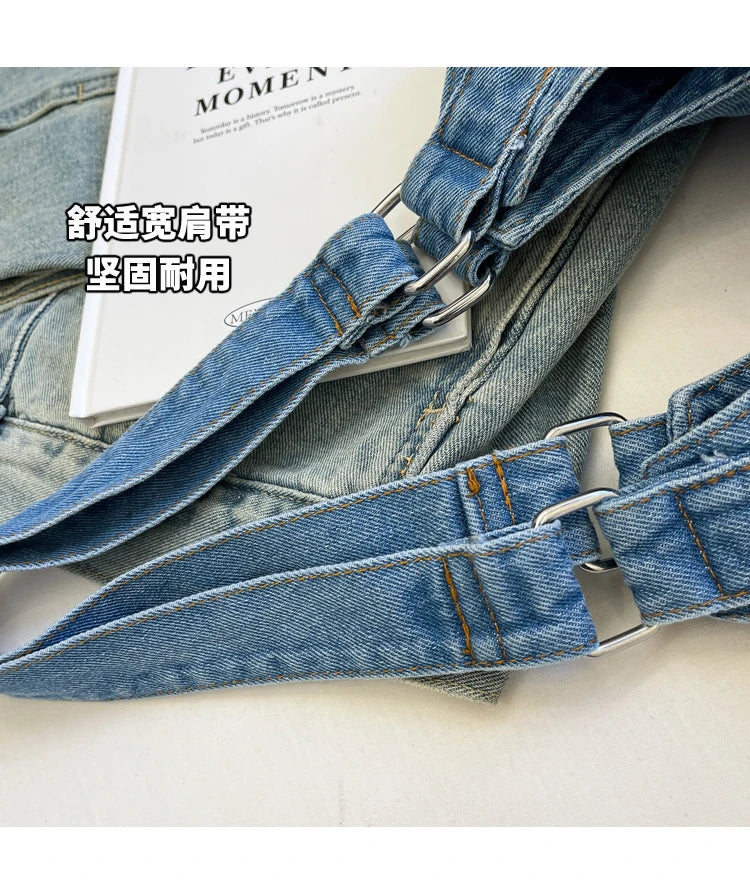 Fashion Luxury Women's Shoulder Bag Denim Fabric High Quality Women's Handbags Large Capacity Multi Functional Women‘s Tote Bag