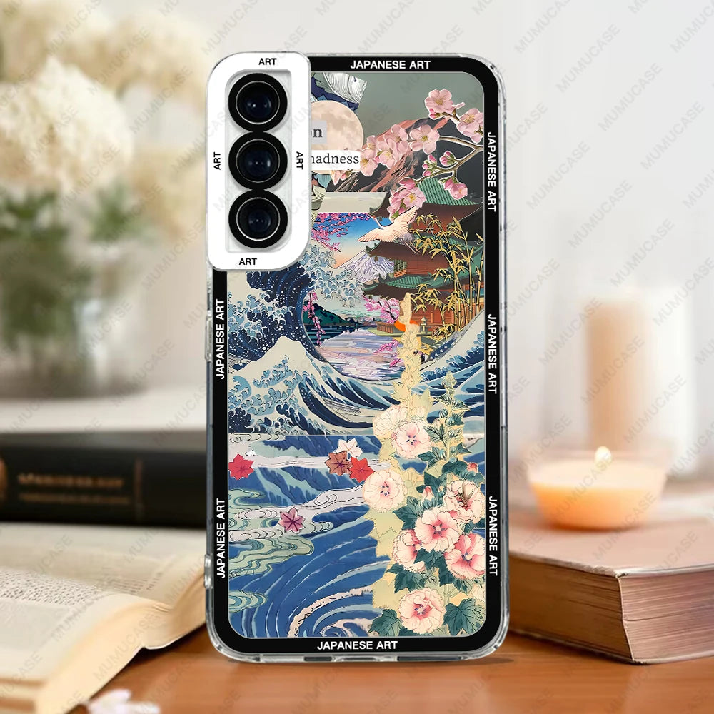 Samsung Galaxy Phone Case – Japanese Art Print TPU Cover