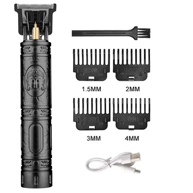 Cordless Electric Hair Cutting Machine Vintage Hair Clipper Portable Shaver Barber USB Fast Charging Hair Trimmer For Hairdresse
