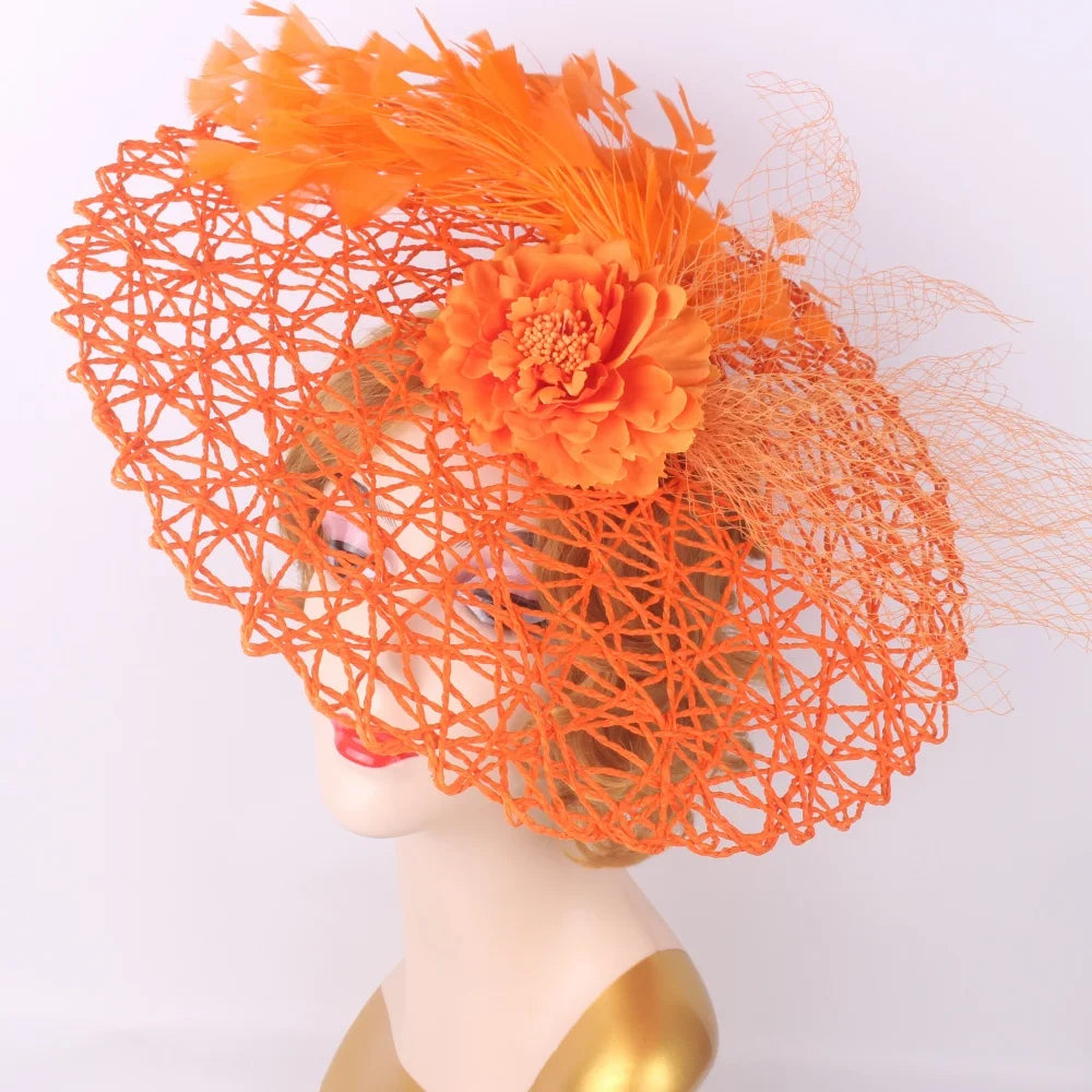 Serre-tête bibi floral – Chapeau pillbox de mariée et de cérémonie