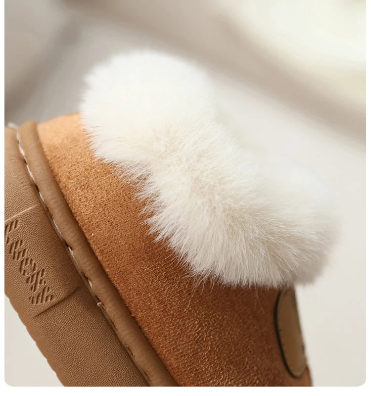 Toddler Snow Boots | Faux Fur Warm Slip-On with Anti-Slip Sole (1–3 Years)