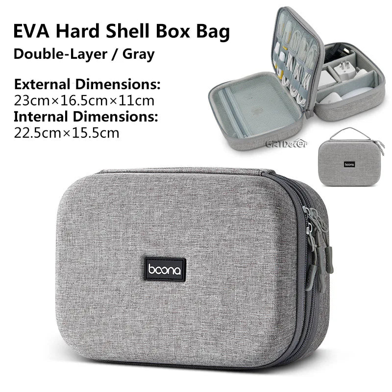 Sac de rangement HardDigital | Organiseur de voyage pour câbles, chargeurs et écouteurs | HotTrendyPicks