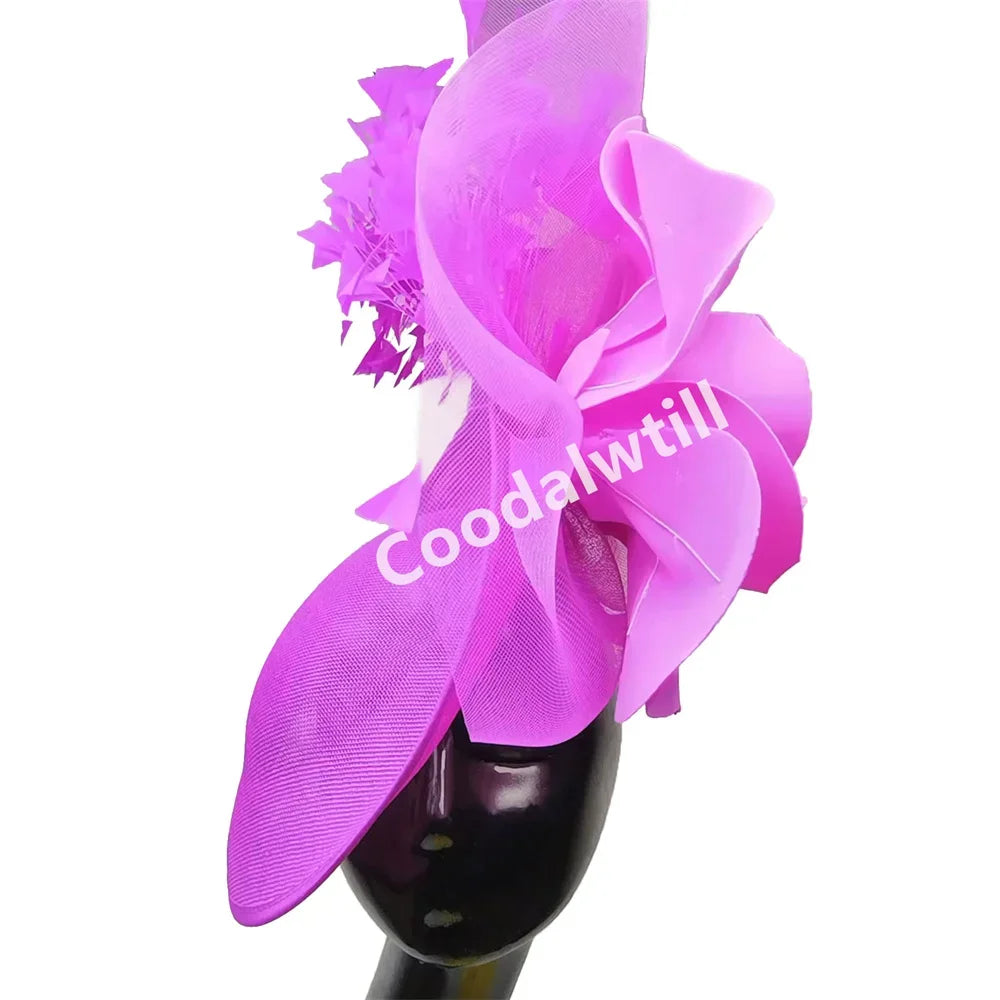 Big Flower Fascinator Headband | Formal Tea Party & Cocktail Church Hat