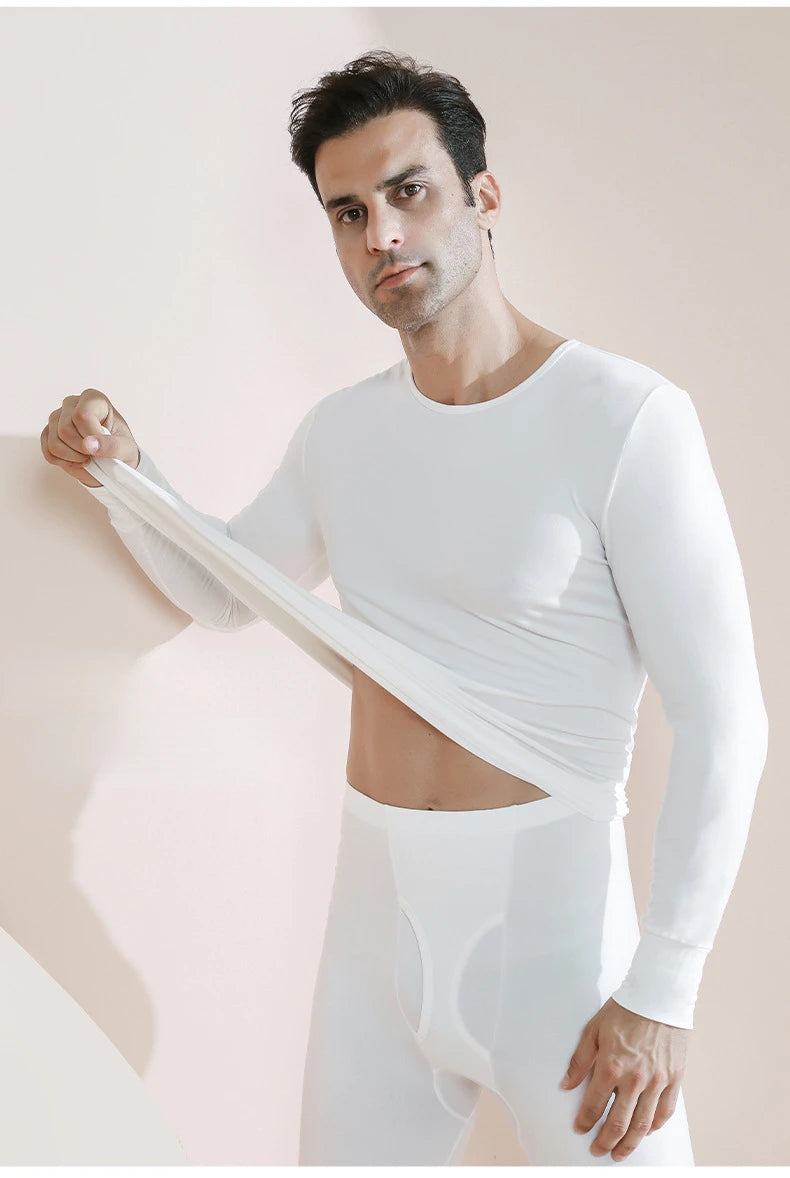 Men's Plus Size Thermal Underwear Suit | Fleece Long Johns Winter Homewear | HotTrendyPicks