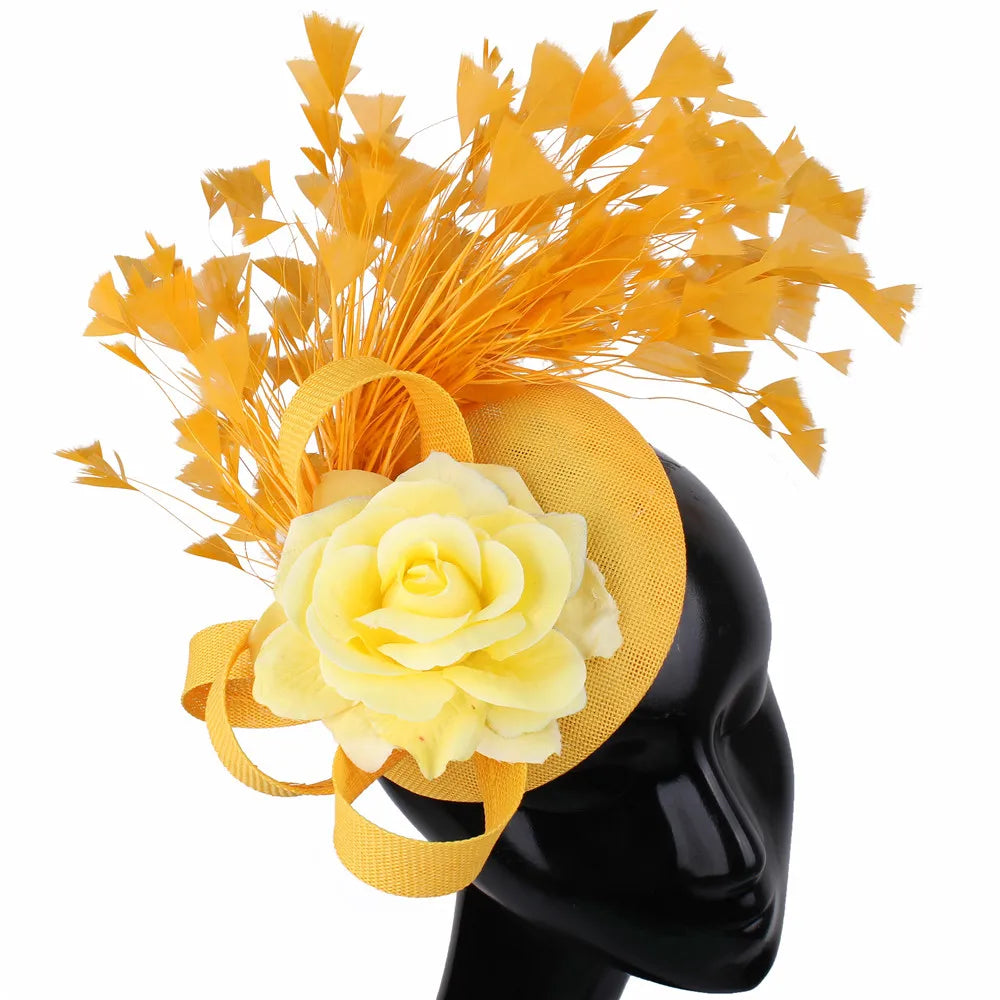 Rose Flower Pillbox Fascinator Hat | Elegant Wedding & Derby Headpiece