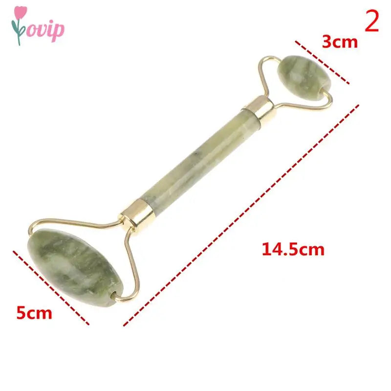 Natural Jade Facial Massage Roller | Anti-Wrinkle Face Slimming Beauty Tool | HotTrendyPicks