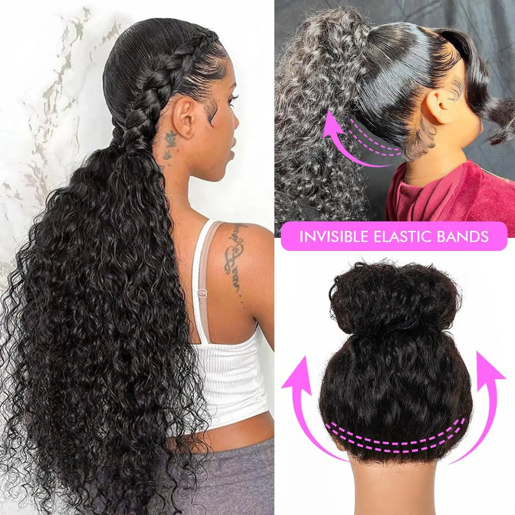 99J Deep Wave Frontal Wig 360 Full Hd Lace Front Wig Pre Plucked 250 High Density Burgundy Red Glueless Wig Human Hair
