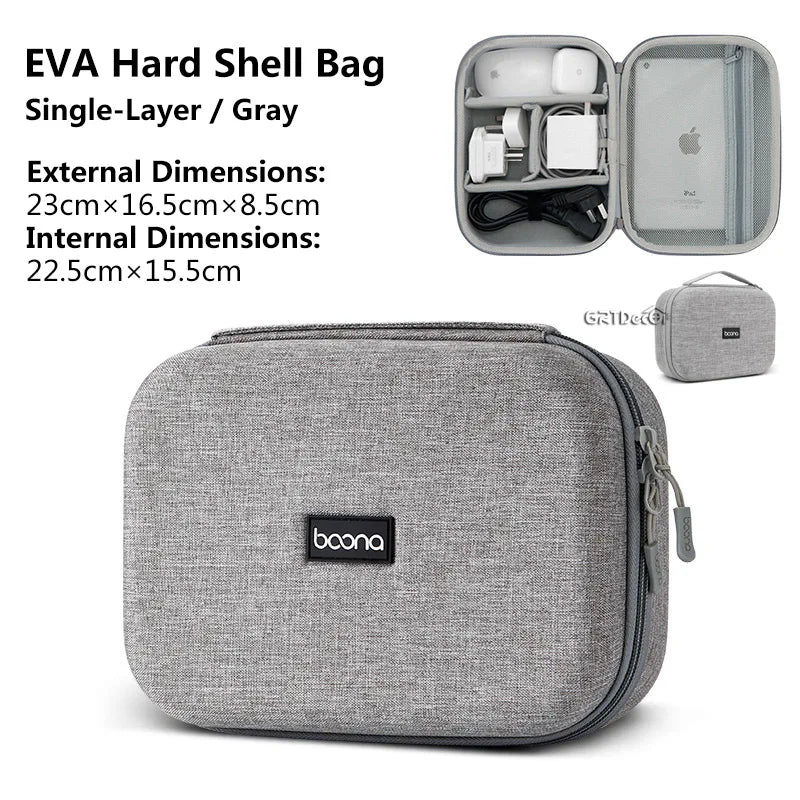 Sac de rangement HardDigital | Organiseur de voyage pour câbles, chargeurs et écouteurs | HotTrendyPicks