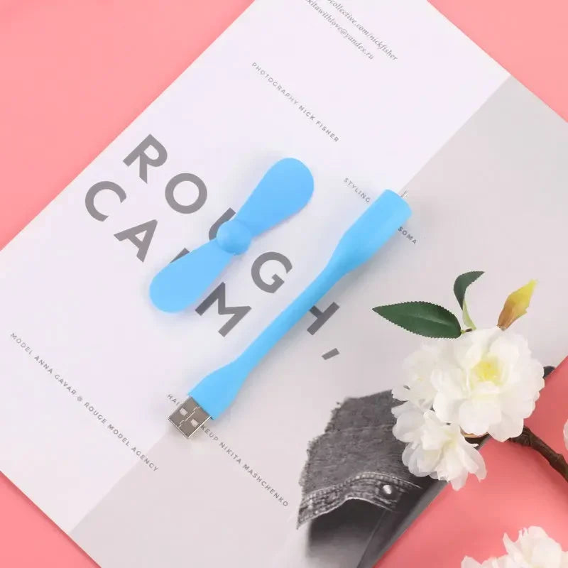 Mini Flexible USB Fan – Portable Bendable Cooling Fan for Laptop & Power Bank