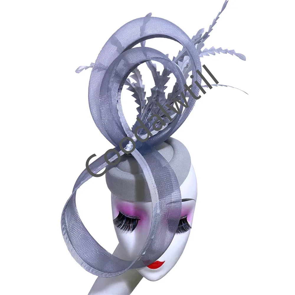 Pillbox Cap Fascinator with Veil | Elegant Church, Cocktail & Bridal Hat